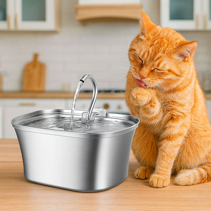 Curved Runway Pet Fountain with Gooseneck Spout