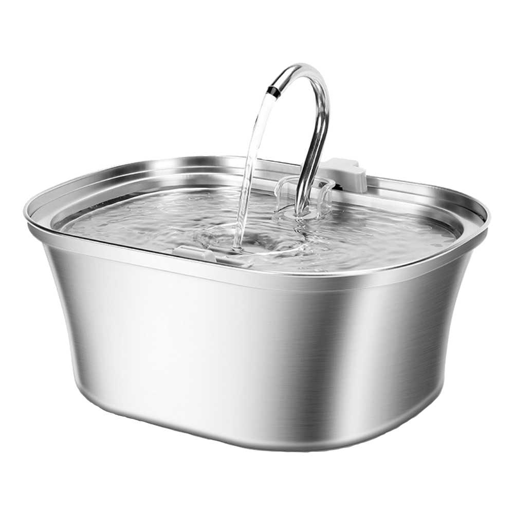 Curved Runway Pet Fountain with Gooseneck Spout