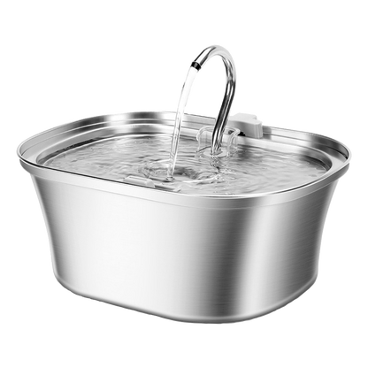 Curved Runway Pet Fountain with Gooseneck Spout