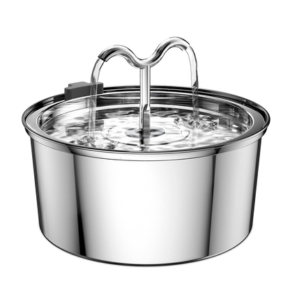 Round Pet Fountain with Bullhorn Spouts