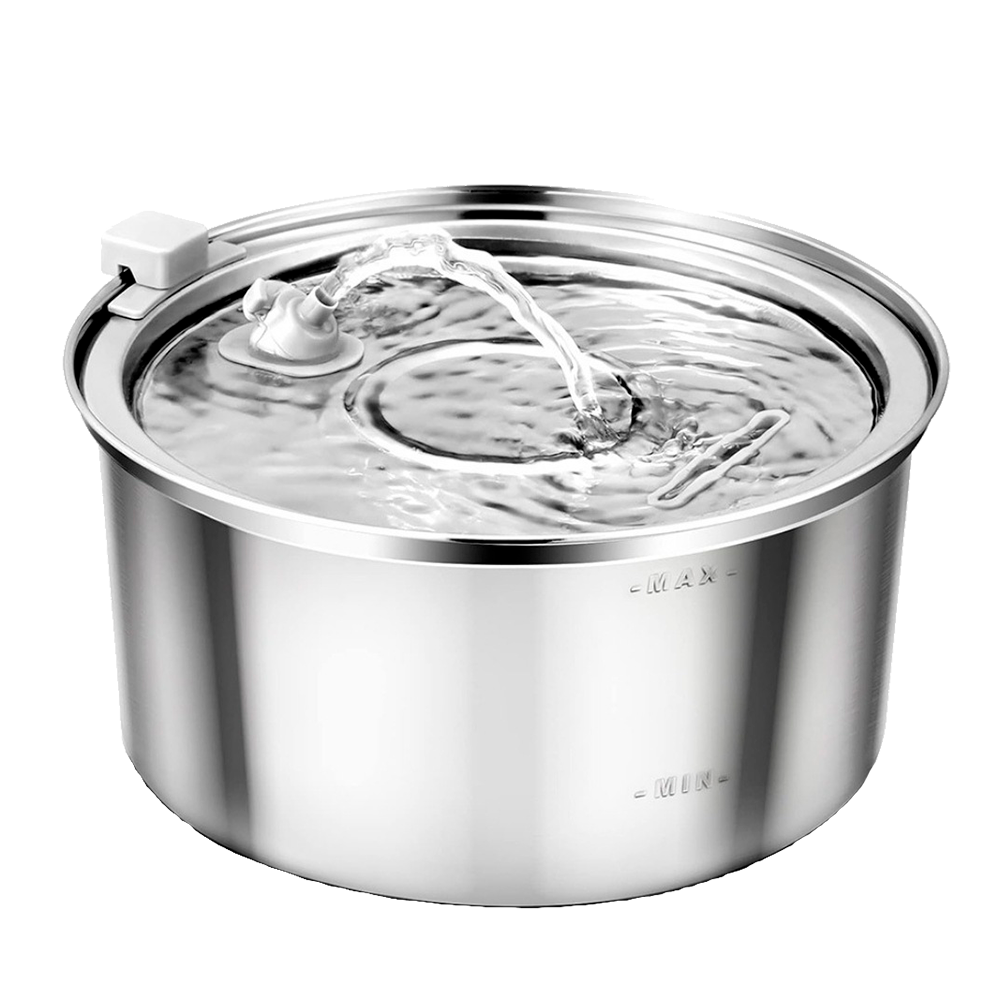 Round Pet Fountain with Arc Spout