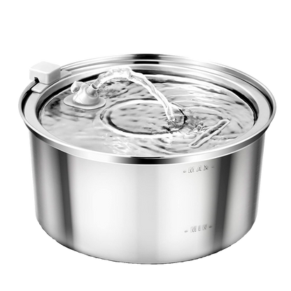 Round Pet Fountain with Arc Spout